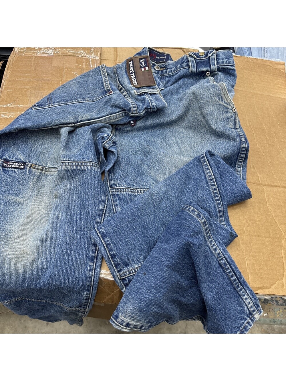 Phat Farm Men's Blue Denim Jeans Size 36x35